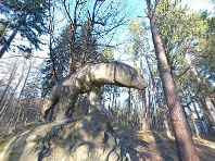 Park Zdrojowy - Kamienna rzeźba niedźwiedzia (14)